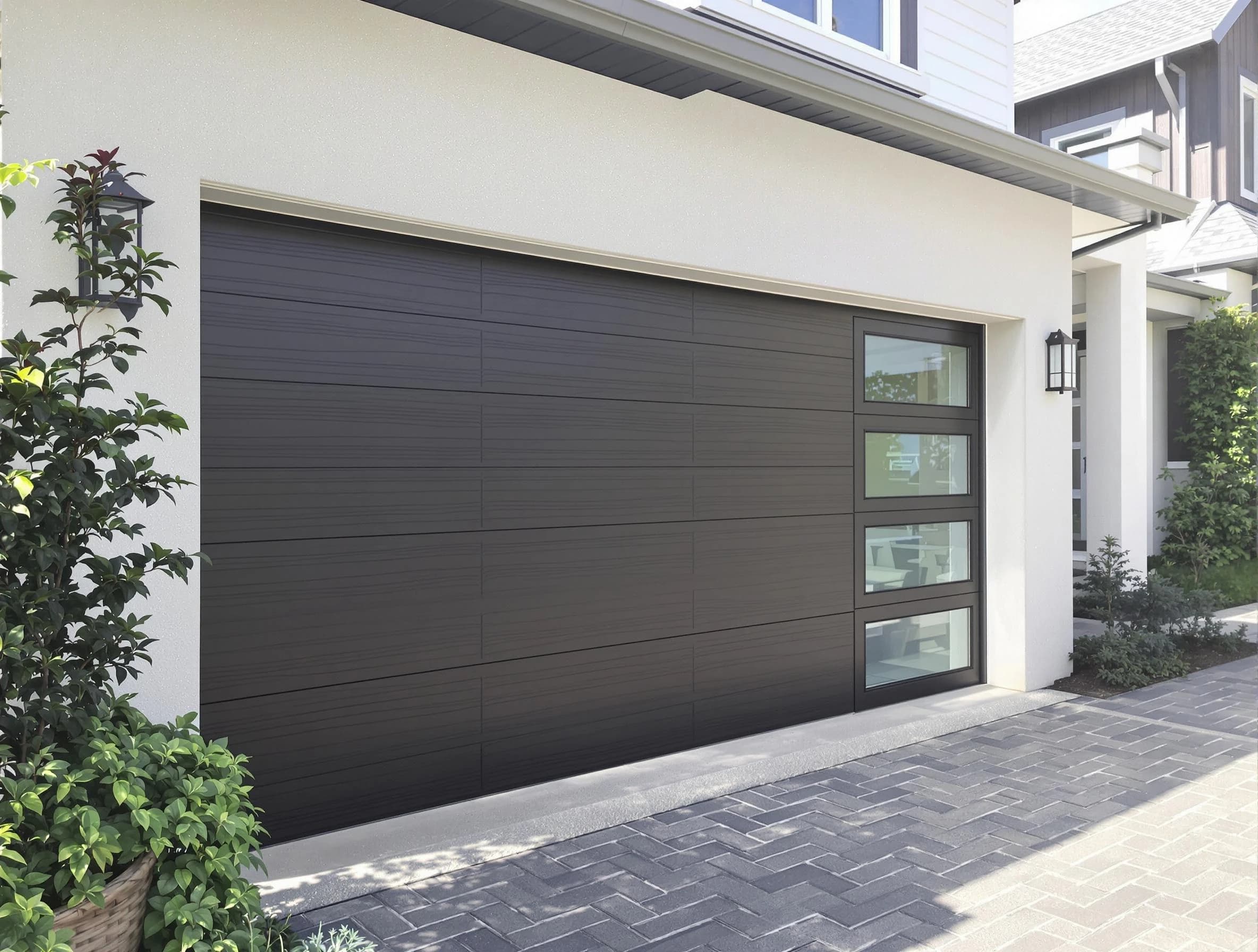 Custom garage door installation by Edina Garage Door Repair in Edina