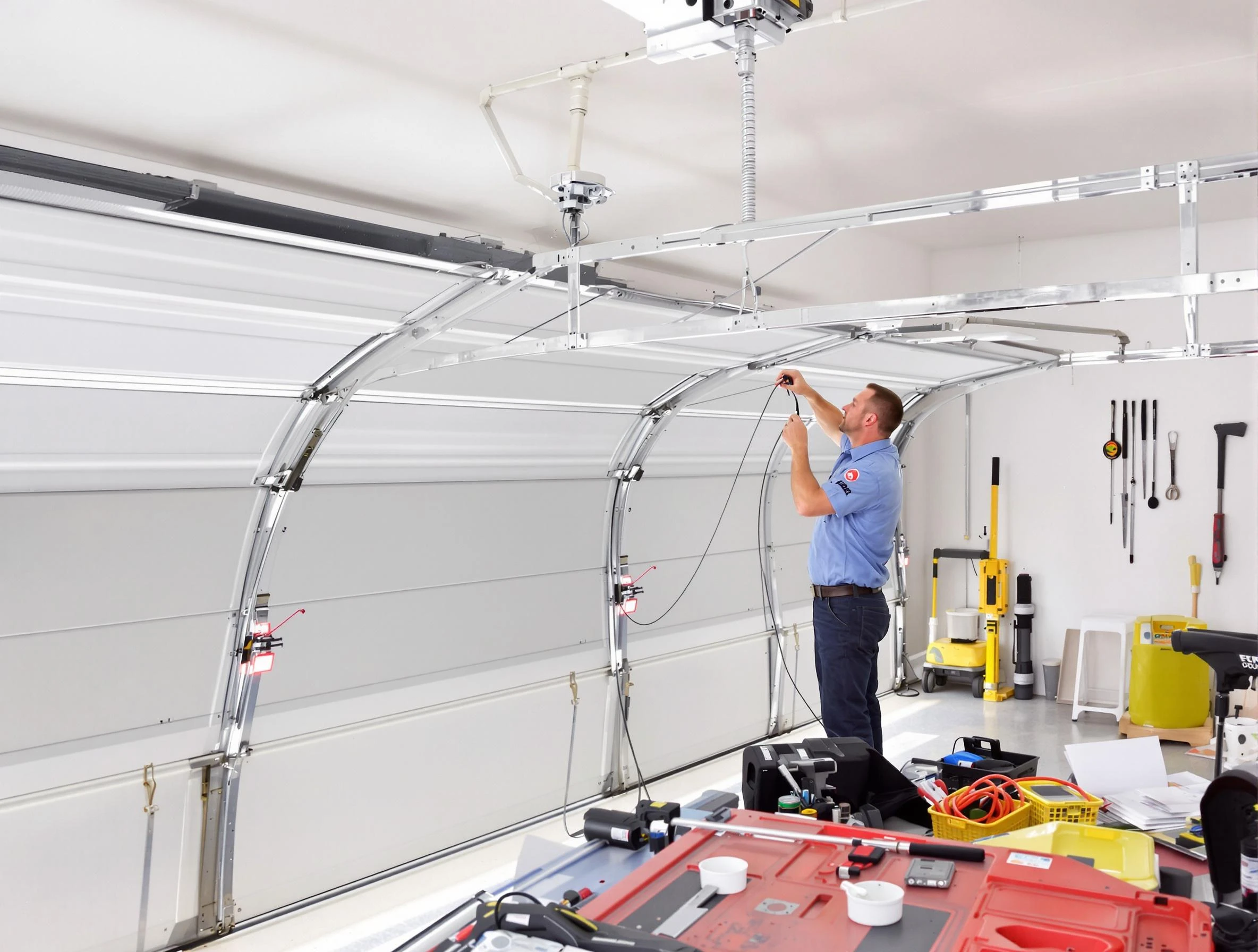 Garage door cable repair service by Edina Garage Door Repair in Edina