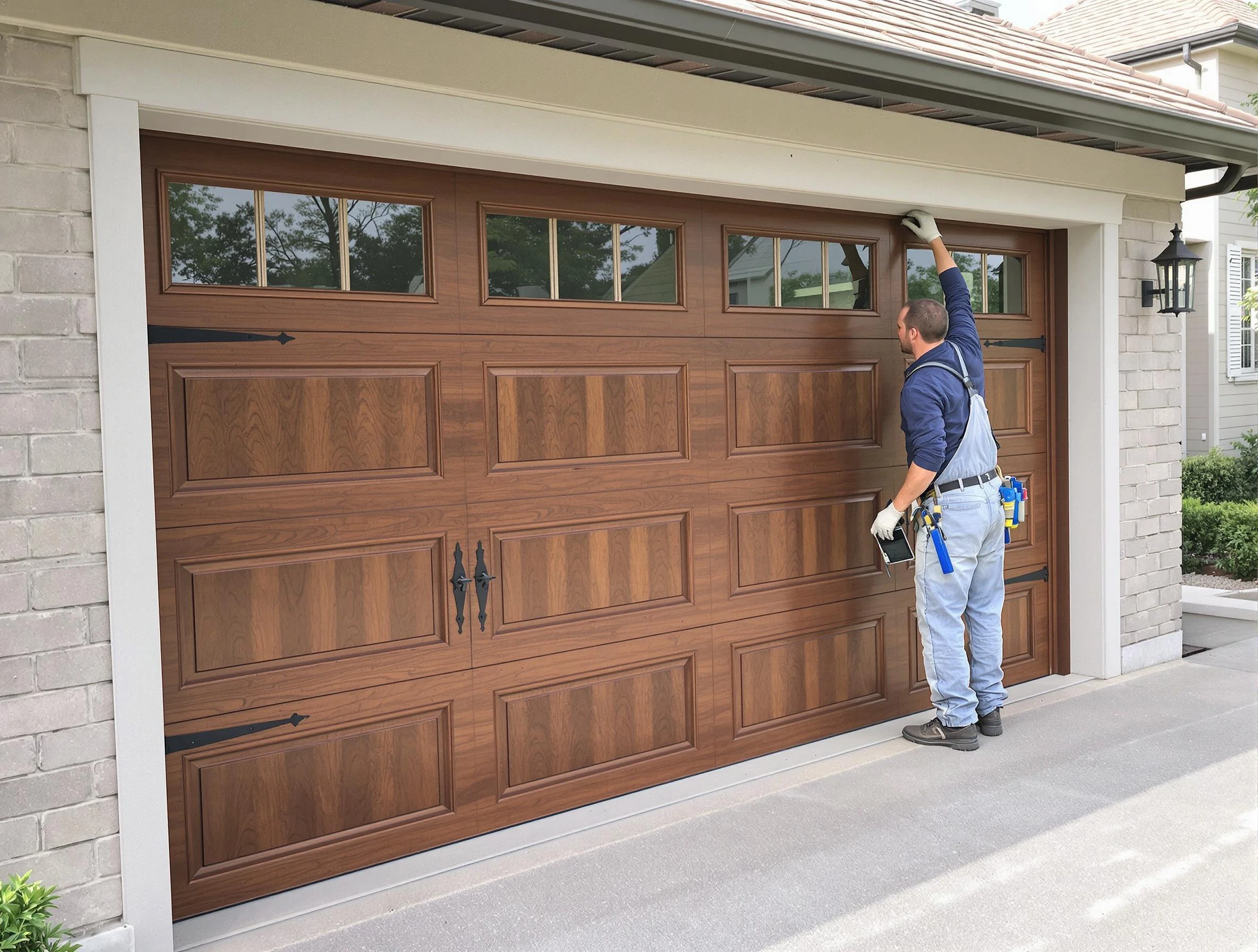 Custom garage door showcase by Edina Garage Door Repair in Edina