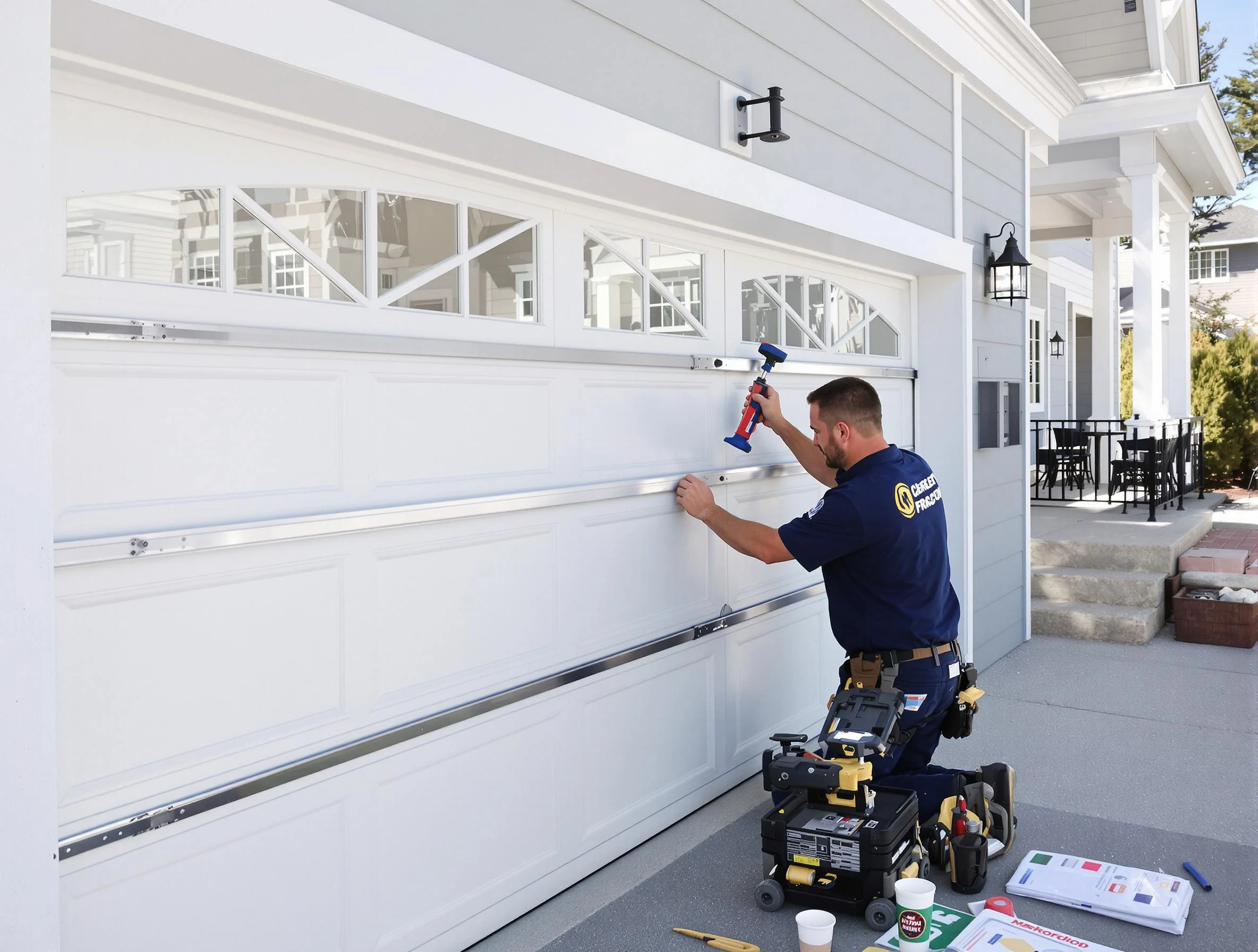 Professional garage door installation by Edina Garage Door Repair in Edina