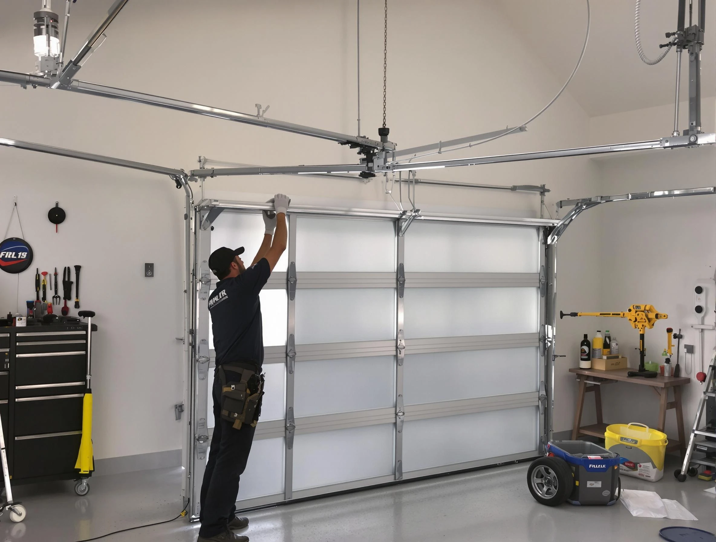 Edina Garage Door Repair certified team performing precision garage door installation in Edina
