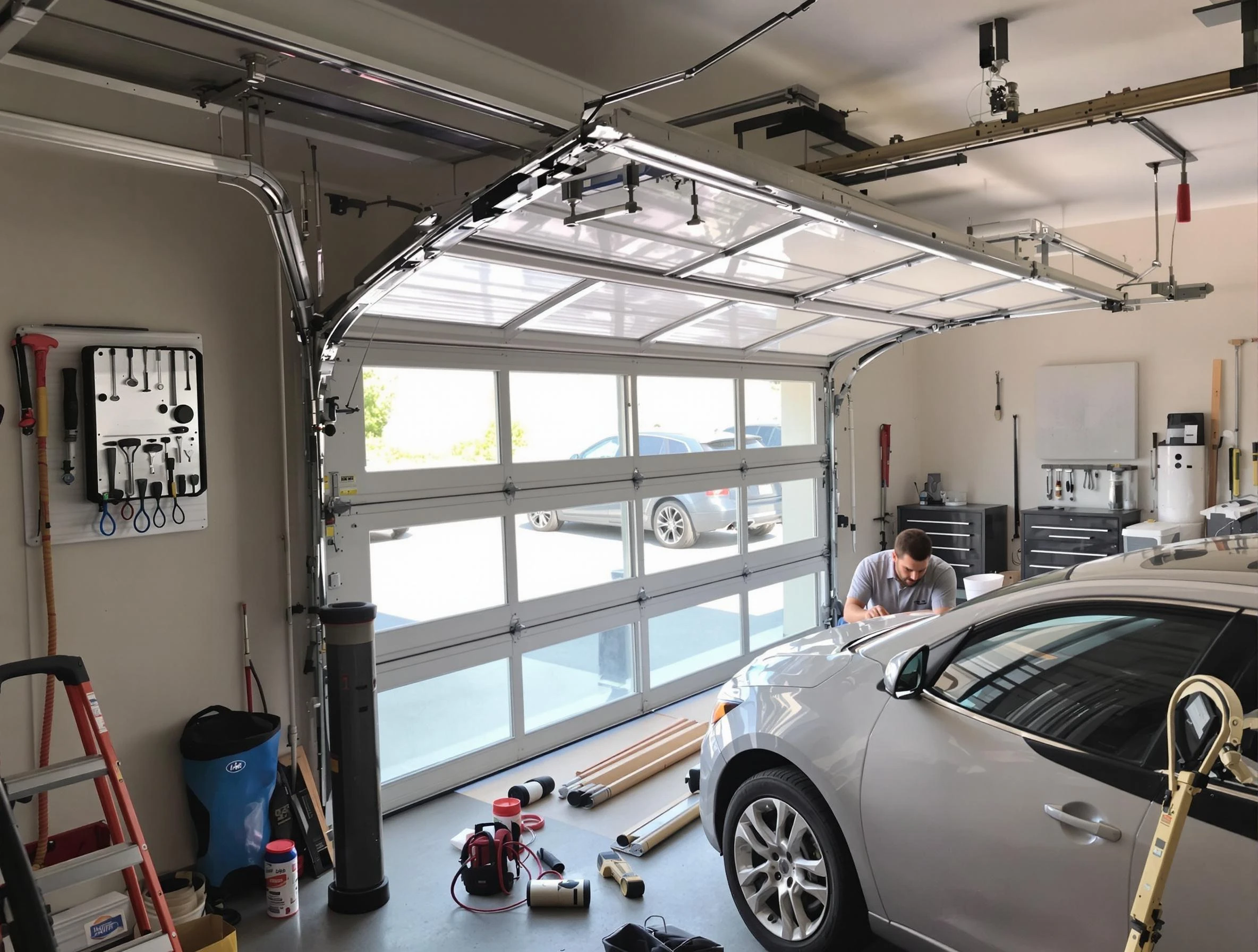 Garage door noise reduction service by Edina Garage Door Repair in Edina