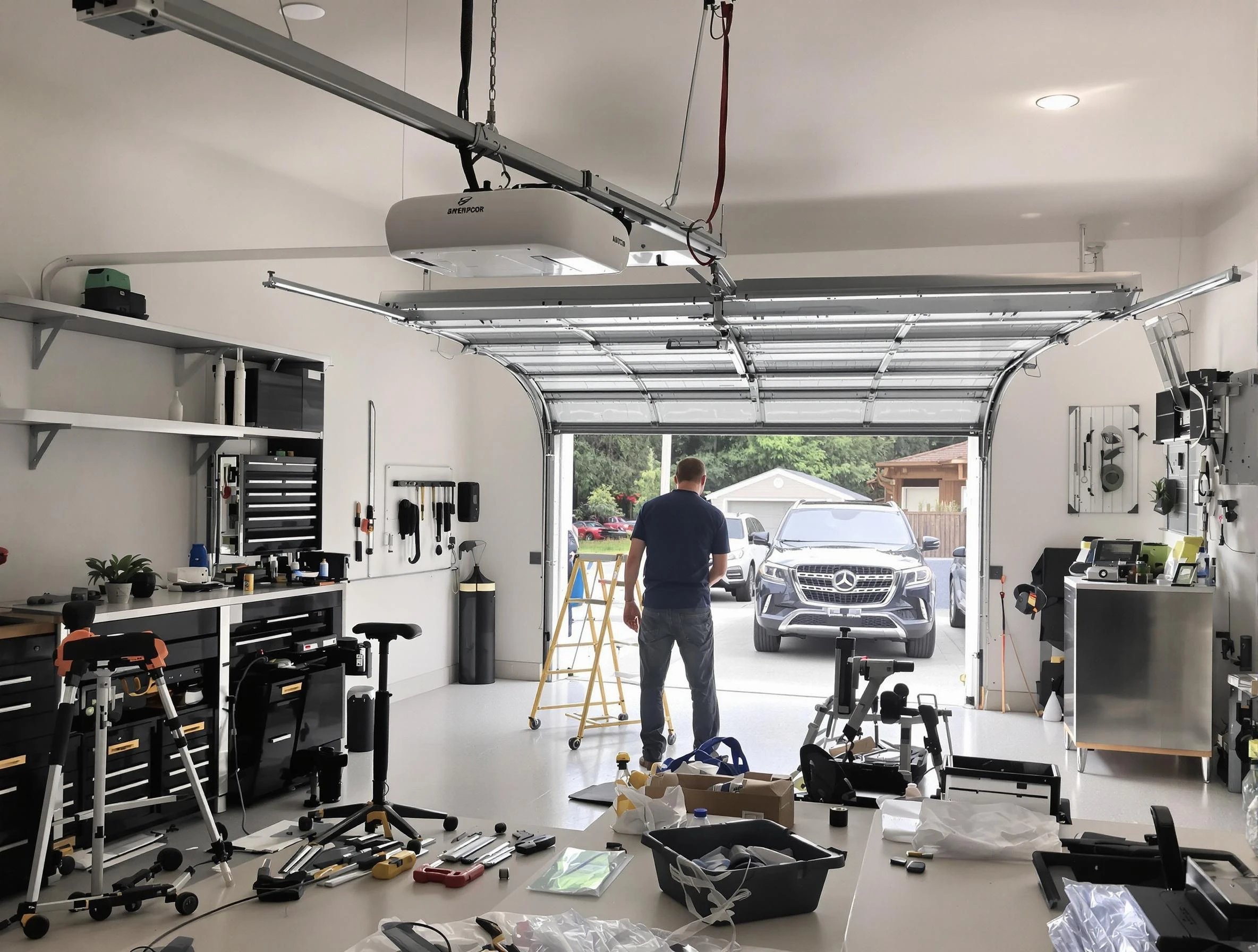 Garage door opener installation by Edina Garage Door Repair in Edina