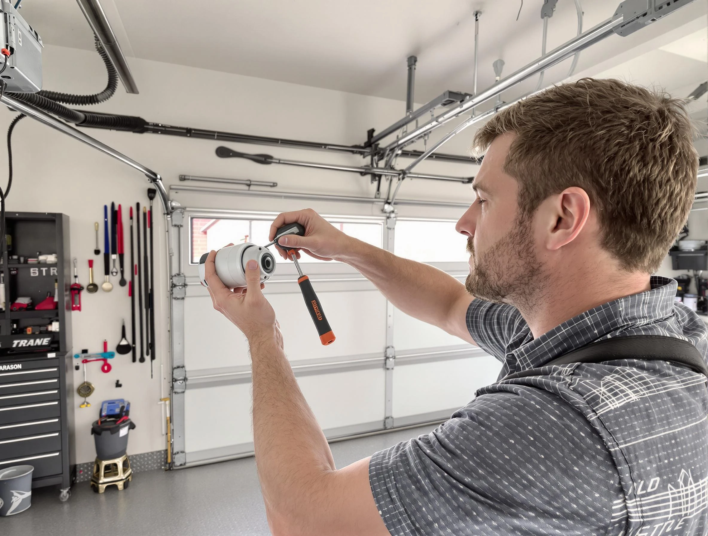 Garage door opener repair service by Edina Garage Door Repair in Edina