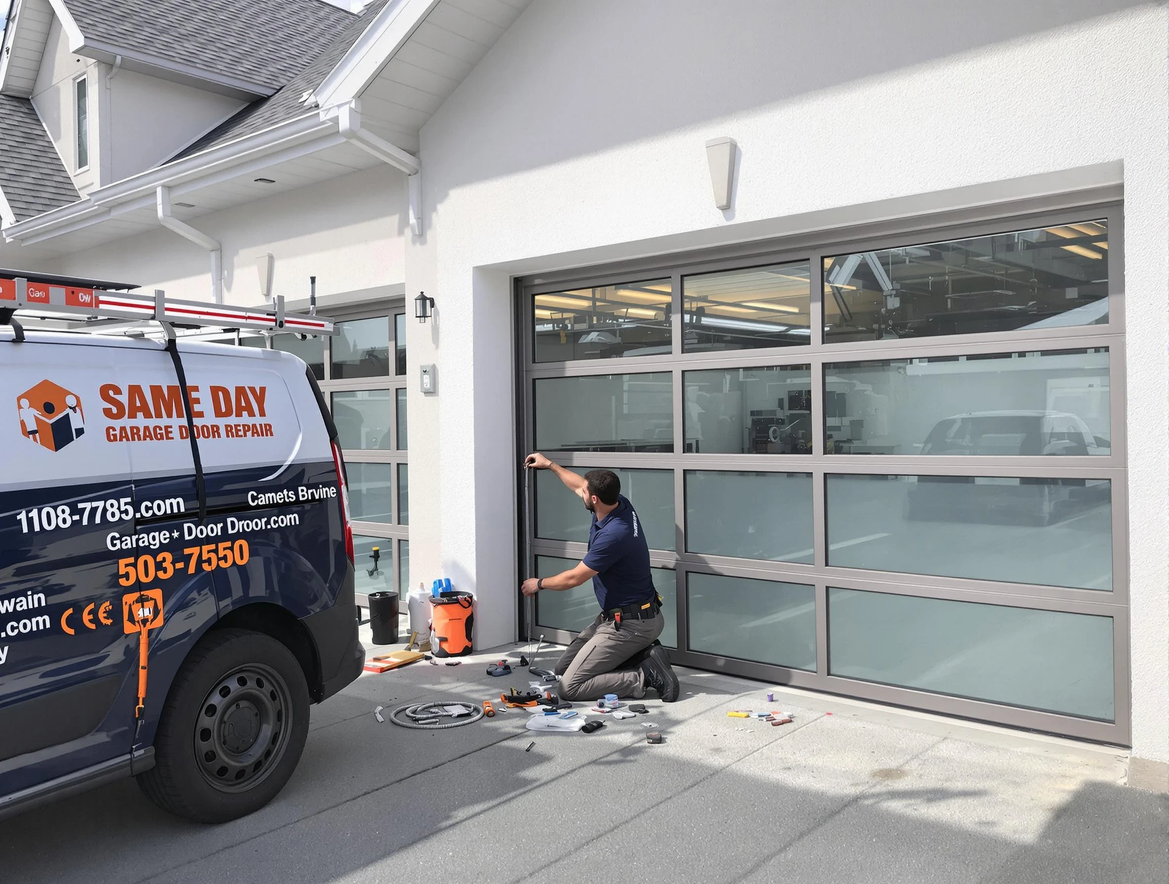 Same-day garage door repair service by Edina Garage Door Repair in Edina